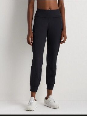 Women's High-Rise Black Jogger Pants